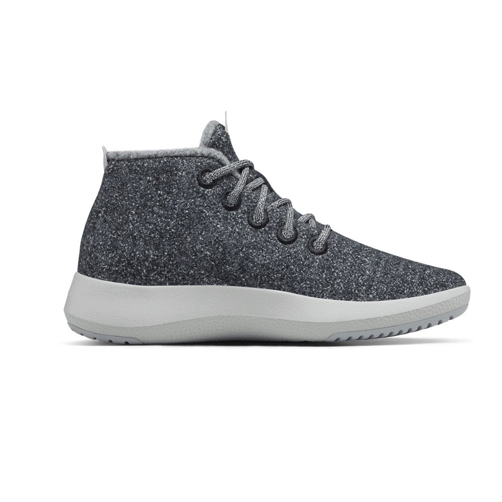 Allbirds Men\'s Boots Dark Grey - Wool Runner-up Mizzles - 69715BYNS